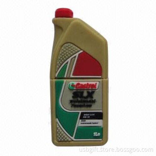 USB flash memory, simulation oil drum-shaped USB, 4GB capacity, made of PVC material